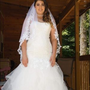 2 tier wedding veil